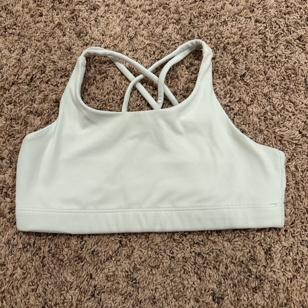 Athleta Light Gray Sports Bra